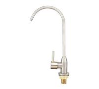 YWJFSA Grifo de Osmosis Inversa de Acero Inoxidable,Sola Manija,Grifo Cocina para Agua Potable para Todos Sistemas de Osmosis Inversa & Filtración,Cepillado