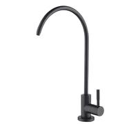 YWJFSA Grifo Osmosis de Acero Inoxidable,Giratorio 360°,Monomando,Grifo de Osmosis Inversa para Sistemas de Osmosis O Filtración,1/4‘’