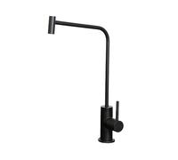 YWJFSA Grifo Osmosis Inversa,Grifos Cocina Acero Inoxidable,Una Sola Manija,Giratorio 360°,Sin Plomo,Grifo de Osmosis Inversa para Ósmosis Inversa y Filtración de Agua,Negro