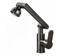 YWJFSA Grifo Plegable Cocina Altura Ajustable Grifo Cocina Acero Inoxidable con 2 Modos de Chorro Grifos de Baño Giratorio,Negro