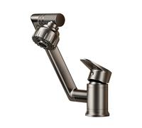 YWJFSA Grifo Plegable Cocina Altura Ajustable Grifos Brazo Mecánico con 2 Modos de Chorro Grifo de Baño Giratorio Latón,Gris Pistola