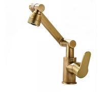 YWJFSA Grifo Plegable Cocina Grifos Brazo Mecánico con 2 Modos de Chorro Altura Ajustable Grifo de Baño Monomando,Antigüedad