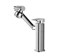 YWJFSA Grifo Plegable Cocina Grifos Brazo Mecánico con 2 Modos de Chorro Grifo de Baño Monomando Altura Ajustable,Plata