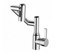 YWJFSA Grifo Plegable Cocina Grifos Brazo Mecánico con 3 Modos de Chorro Grifo de Cocina Monomando Altura Ajustable,Plata