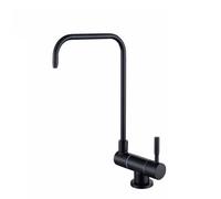 YWJFSA Grifo Plegable, Grifo para Osmosis Grifo Cocina Fregadero, Rotación de 360° Negro