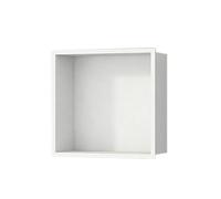 YWJFSA Nicho de Ducha de Acero Inoxidable 32 × 32cm Baño Nicho Sola Capa Impermeable Hornacina Ducha Empotrable para Gel, Champú Y Artículos de Tocador,Blanco