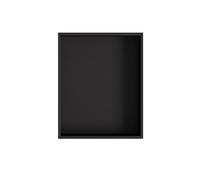 YWJFSA Nicho de Ducha de Acero Inoxidable Baño Nicho Sola Capa 32 × 32cm Hornacina Ducha Sin Obra Hornacina Ducha Empotrable para Gel, Champú Y Artículos de Tocador,Negro