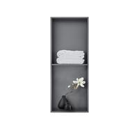 YWJFSA Nicho de Pared de Acero Inoxidable 70 × 28cm Estantería Doble,Impermeable,Sin Perforaciones Nicho Baño Ducha para Gel Ducha Champú Artículos Tocador,Gris