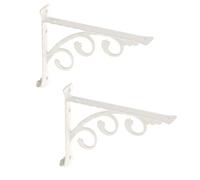 YWJLQH 2 Piezas Soporte para Estante de Pared Ángulo de Metal Estilo Europeo para Sujetar Exposición Fotografía Adecuado para Hogar Centro