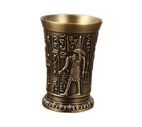 YWJLQH Antigua Vaso de Licor de Metal Aleación de Zinc Diseño Clásico para Fiestas Bodas Aniversarios Recepciones Catering Buffet, Ramsés de Bronce, Individual