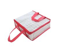 YWJLQH Bolsa de Entrega de Pizza con Aislamiento, Bolsa para Calentar Alimentos, Portátil con Asa, Resistente Al Aceite Y Al Agua, Bolsa para Transportar PIZ, Rosa Rojo 30x30x10cm, Individual