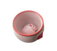 YWJLQH Cerámica para té con figura decorativa de cerdito, adorno para sala y comedor, tal como se describe, 160 Ml