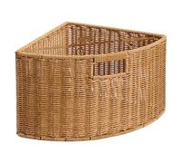 YWJLQH Cesta de Almacenamiento Organizador de Esquina Triangular con Forma de Caja de Almacenaje Tejida con Material PP Asa Práctica y Gran, Mango Central, Individual