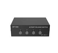 YWJLQH Conmutador Serial Caja Manual DB9 Pin Selector de Datos RS232 Caja para Cambio Manual de Interfaz para Dispositivos con Puerto DB9 Adecuada para, 4