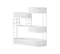 YWJLQH de Varios Niveles para Encimera, Frutero de Gran Capacidad, Ahorro de Espacio, Decoración Del Hogar, Centro de Mesa, Contenedor para B, Blanco, tal como se describe