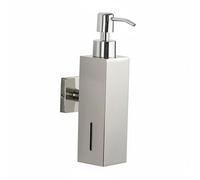 YWJLQH Dispensador de Pared Dispensador de Líquidos Accesorio de Baño Bomba Manual Acero Inoxidable Superficie Pulida Mecanismo Antigoteo Adecuado para Oficina Restaurante Tocador, Cromo Brillante