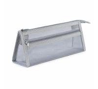YWJLQH Estuche para Lápices Escolar, Doble Capa, Gris, Gris | Cremallera resistente, Estuche nylon, r herramientas, Para Usuarios Diarios