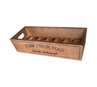 YWJLQH Expositor de Huevos de Madera para Vitrina de Granja, Ideal para Almacenar Huevos Frescos.