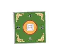 YWJLQH Mantel para Juegos de Mesa Mahjong, 31,50x31,50 Pulgadas, Diseño para Reducir Ruido, Verde B