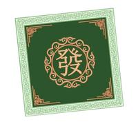 YWJLQH Mantel para Juegos de Mesa Mahjong, 31,50x31,50 Pulgadas, Diseño para Reducir Ruido, Verde un
