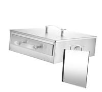 YWJLQH Máquina para Hacer Rollos de Arroz con Bandeja Extraíble Vaporera de Acero Inoxidable para Preparar Cheung Fun Cocinar Diferentes Platos Fácil Limpiez, 2X Bandeja, Individual