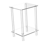 YWJLQH Mesa de Apoyo acrílica, mesita de Noche Clara, Mueble pequeño para el hogar, 30cmx25cmx50cm