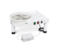 YWJLQH Rueda Alfarería Eléctrica 350W para Principiantes y Niños, Máquina Formadora Cerámica Metal, para crear, Control de velocidad manual y de pedal, 350W