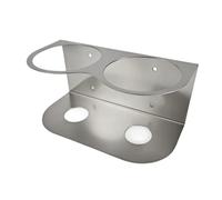 YWJLQH Soporte para Botellas Pulverizadoras Estante de Botellas de Spray Organizador Metálico de Acero Inoxidable Estructura Firme Adecuado para Garaje Baño, 2 Agujeros