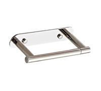 YWJLQH Soporte para Papel Higiénico Porta Pared Estante Almacenaje Acero Inoxidable 304 Fácil Instalación Diseño Moderno Adecuado para Aseo Casa, Plata brillante