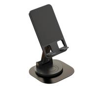 YWJLQH Soporte para Teléfono Rotación 360 Sostenedor de Celular Plegable de Mesa Organizador con Silicona Y Metal para Oficina Dormitorio Viaje Sala de Estar, Estilo E
