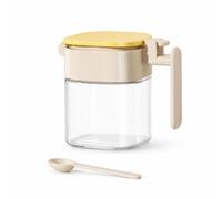 YWJLQH Tarro para Condimentos, Vidrio, 400 ml, Amarillo beige - 400ML