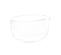 YWJLQH Tazón de Matcha Cuenco Transparente con Vertedor Recipiente de Vidrio Borosilicato para Té Utensilios Artesanales Resistente al Adecuado, 350 ml, Individual
