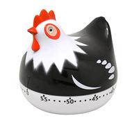 YWJLQH Temporizador de Cocina Mecánico Reloj de Alarma Manual Material Operación Mecánica Adecuado para Cocinar Panadería Apoyo Académico, Negro, tal como se describe