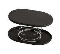 YWJLQH Tissue Box Holder Spring Support con Montaje Sencillo sin Herramientas Soporte Elevador de Resorte Dispensador Resistente y Cubierta Funcional para, Negro, Individual