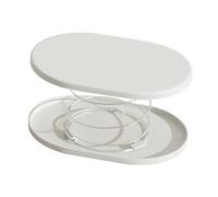 YWJLQH Tissue Box Holder Spring Support con Montaje Sencillo sin Herramientas Soporte Elevador de Resorte Dispensador Resistente y Cubierta Funcional para, Blanco, Individual