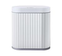 YWJLQH Touchless Basurero Automático Bote de Basura Rectangular Cubo de Basura Electrónico con Tapa Impermeable Función Sin Ruido Adecuado para Dormitorio Sa, 9L gris