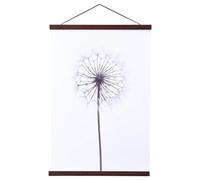 Ywlake A3 Barra magnética para pósteres, de madera, marco para fotos, 30x40 colgador para obras de arte impresas (Nogal,30cm)