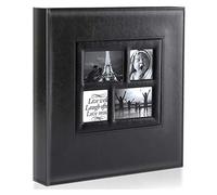 Ywlake Album de Fotos 10x15 1000, Grande Cuero Album para Photos Bolsillos Verticales Horizontal Negro