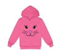YWLINK Sudaderas con capucha para niños y niñas, lindas sudaderas estampadas con capucha para niñas (rosa intenso, 4-5 años)