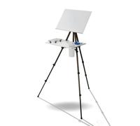 YWMJZEU Aluminio con Tablero Metálico Plegable con Banja Resisn para Pintores, Artistas