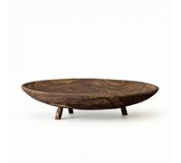 YWMJZEU Banja Ovalada corativa Rústica para coración l Hogar, Marrón, Mediano 39cm Largo X 21cm Ancho X 7cm Alto