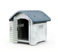 YWMJZEU Caseta Plástico con Puerta Metálica Impermeable Elevada para Balcón, Azul, Mediano