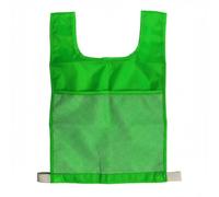 YWMJZEU Chaleco Educativo Infantil de Aprendizaje con Bolsillos Escolar Diseño Interactivo para Tarjetas de Alfabeto y Cifras Adecuado, Light Green