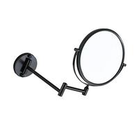 YWMJZEU Espejo de Maquillaje para Pared con Flexible Doble Funcionalidad Normal Y Ampliación Material Resistente Adecuado para Baño Familiar, Negro