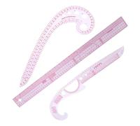 YWMJZEU Juego de Reglas Curvas Francesas, Herramientas de Costura, Diseño de Moda, Patronaje, Herramientas de Sastrería, Reglas Curvas para Vestidos, Regla de, 3 Piezas, Individual