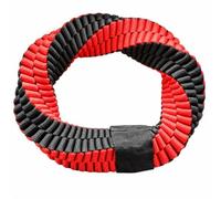 YWMJZEU Juguete Plástico Trenzado para s Juguete Masticable con Textura Oral Portátil para Entrenamiento Canino, Rojo Negro