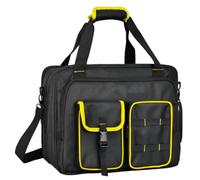 YWMJZEU Maletín Portaherramientas con Correa Hombro Bandolera Bolsa Trabajo con Organizador Interno Acolchado para Técnicos, Carpinteros, Obra, Oficina
