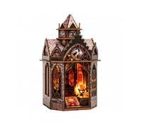 YWMJZEU Maqueta Torre Dragón Oscura Gótico Torre Dragón en Miniatura Relajante Maqueta con Luces para Adultos, Adolescentes, Chino