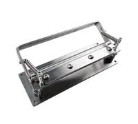 YWMJZEU Máquina Rebajadora Cuero Cor Preciso Máquina Algazar Cuero Herramienta Manual para Aficionados Al Bricolaje, Plateado, Grande De Acero Inoxidable