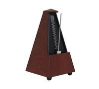 YWMJZEU Metrónomo de Metrónomo de Torre Mecánico Baterías Piramidal Pulso Preciso Accesorio Musical para Principiantes, Ensayo, Caoba
